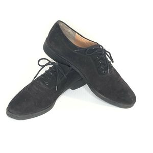 Vibram Mens Size 10.5 Black Suede Shoes